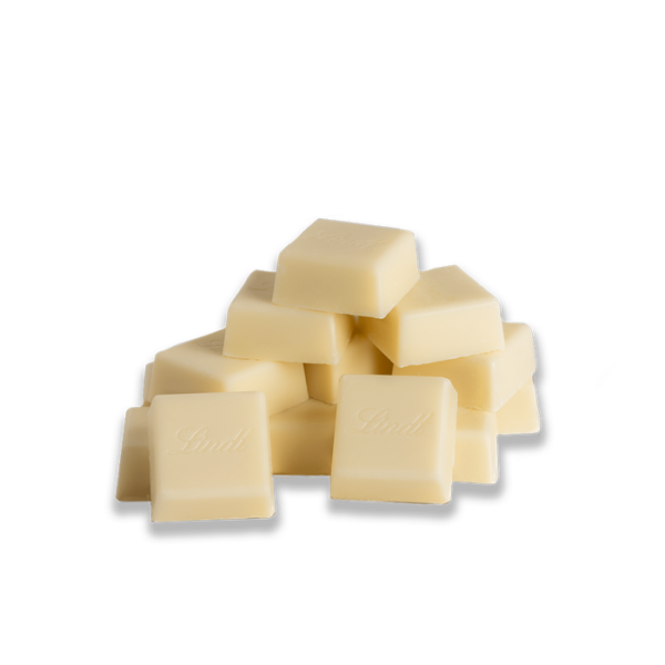 Cubetti di cioccolato fondenti bianco